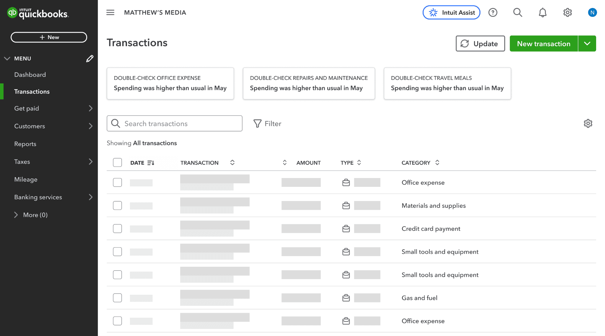 Expense anomaly detection using AI models